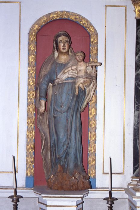 statue : Vierge à l'Enfant - © Ministère de la Culture (France), Conservation des antiquités et des objets d’art d’Ille-et-Vilaine - Tous droits réservés