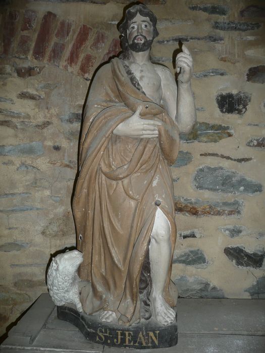 statue : Saint Jean-Baptiste - © Ministère de la Culture (France), Conservation des antiquités et des objets d'art d'Ille-et-Vilaine, tous droits réservés