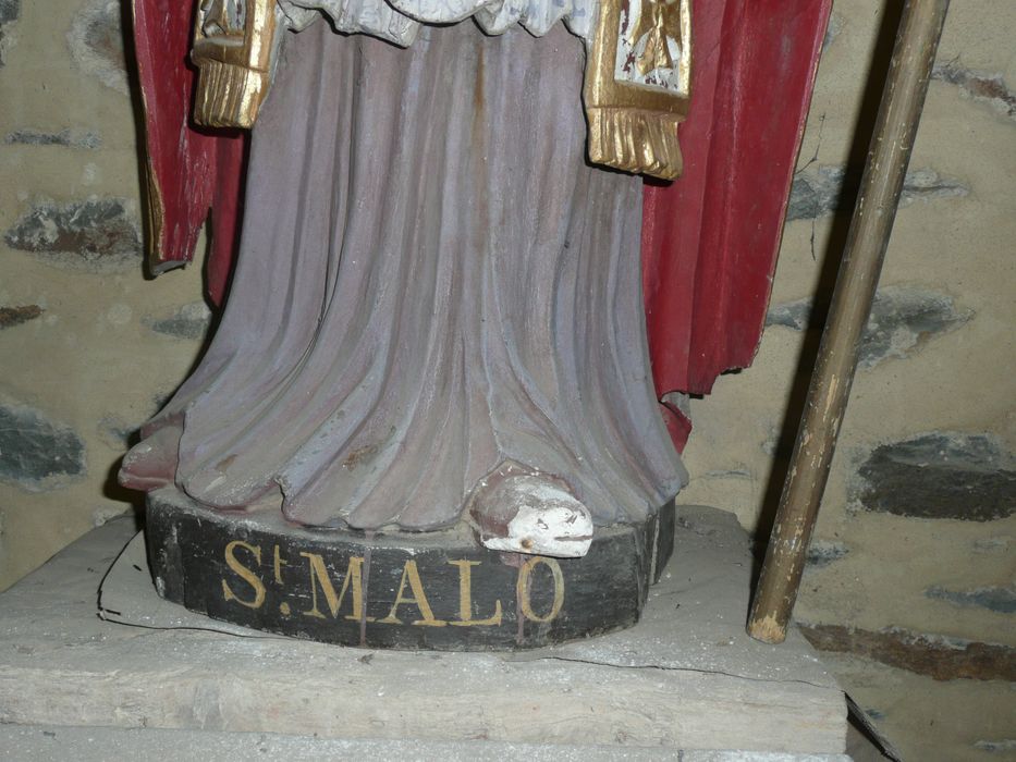 statue : Saint Malo, détail