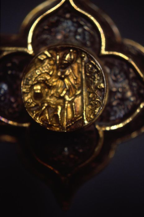croix de procession, détail
