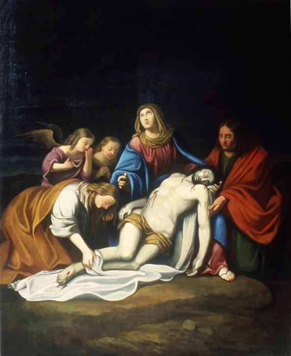 tableau : Déploration sur le Christ mort (la) - © Ministère de la Culture (France), Conservation des antiquités et des objets d’art d’Ille-et-Vilaine - Tous droits réservés