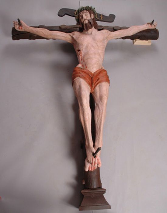 statue : Christ en croix - © Ministère de la Culture (France), Conservation des antiquités et des objets d'art d'Ille-et-Vilaine, tous droits réservés