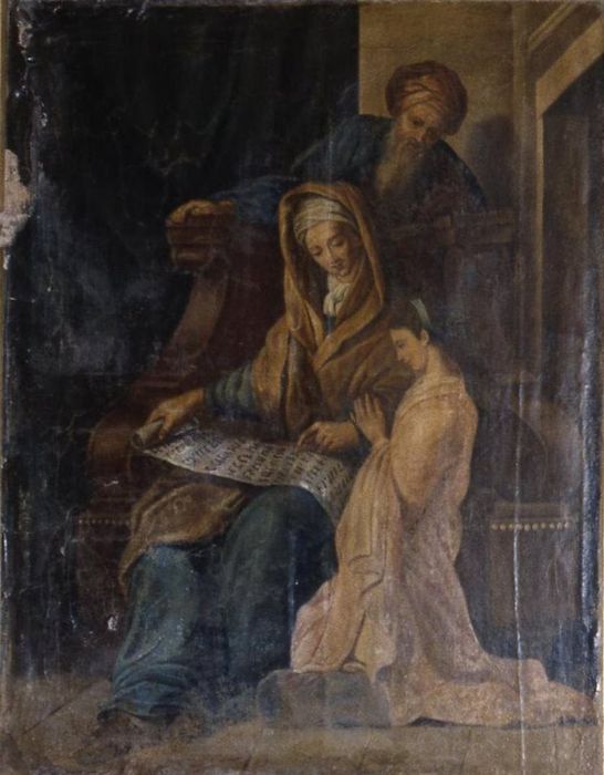 tableau : Saint Joachim, sainte Anne et la Vierge - © Ministère de la Culture (France), Conservation des antiquités et des objets d’art d’Ille-et-Vilaine - Tous droits réservés