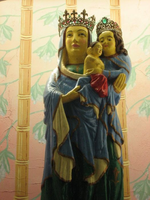 groupe sculpté : Sainte Anne Trinitaire, vue partielle - © Ministère de la Culture (France), Conservation des antiquités et des objets d’art d’Ille-et-Vilaine - Tous droits réservés