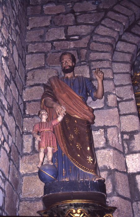 statue : Saint Joseph et Jésus enfant