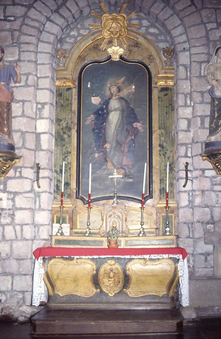 autel de la Vierge, retable, tableau : Immaculée Conception (l')