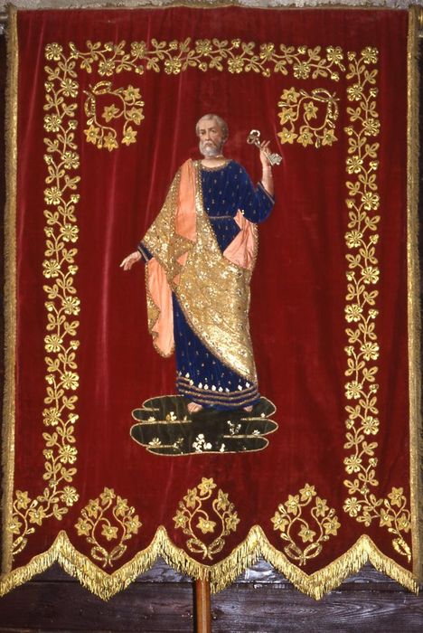 bannière d'église : Saint Pierre - © Ministère de la Culture (France), Conservation des antiquités et des objets d'art d'Ille-et-Vilaine, tous droits réservés