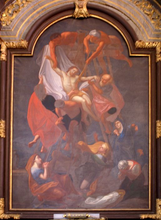 tableau : Descente de croix (la) - © Ministère de la Culture (France), Conservation des antiquités et des objets d'art d'Ille-et-Vilaine, tous droits réservés
