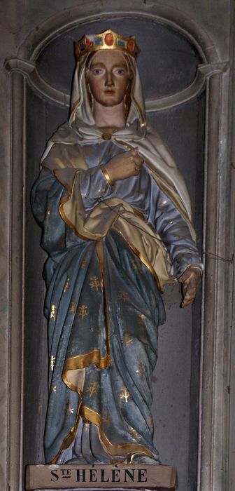 statue : Sainte Hélène - © Ministère de la Culture (France), Conservation des antiquités et des objets d’art d’Ille-et-Vilaine - Tous droits réservés