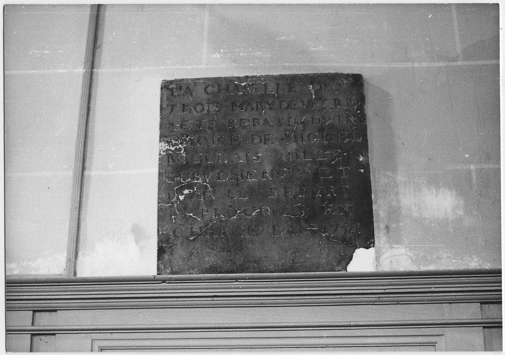 plaque commémorative (inscription) - © Ministère de la Culture (France), Conservation des antiquités et des objets d’art d’Ille-et-Vilaine - Tous droits réservés