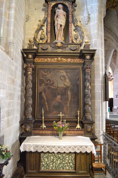 retable latéral Saint-Sébastien - © Ministère de la Culture (France), Conservation des antiquités et des objets d’art d’Ille-et-Vilaine - Tous droits réservés