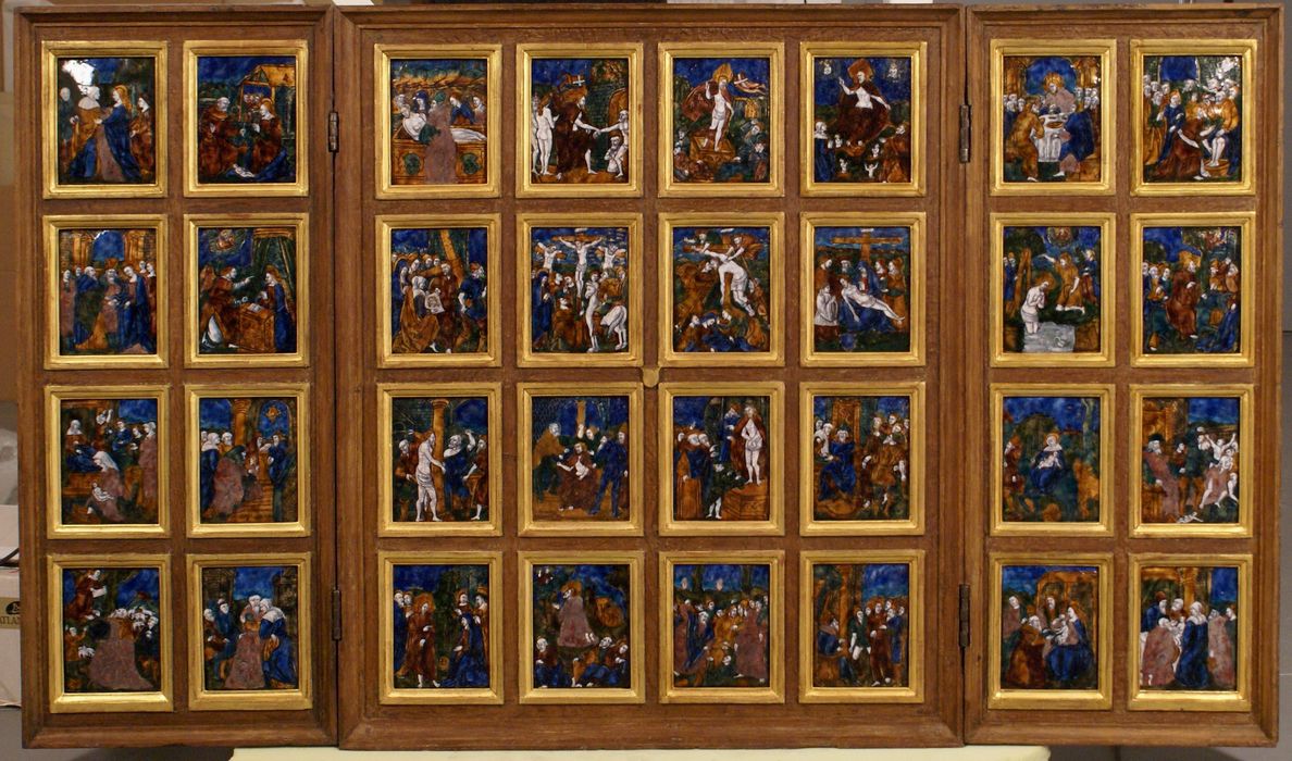 retable triptyque de la légende de la Vierge - © Ministère de la Culture (France), Conservation des antiquités et des objets d'art d'Ille-et-Vilaine, tous droits réservés