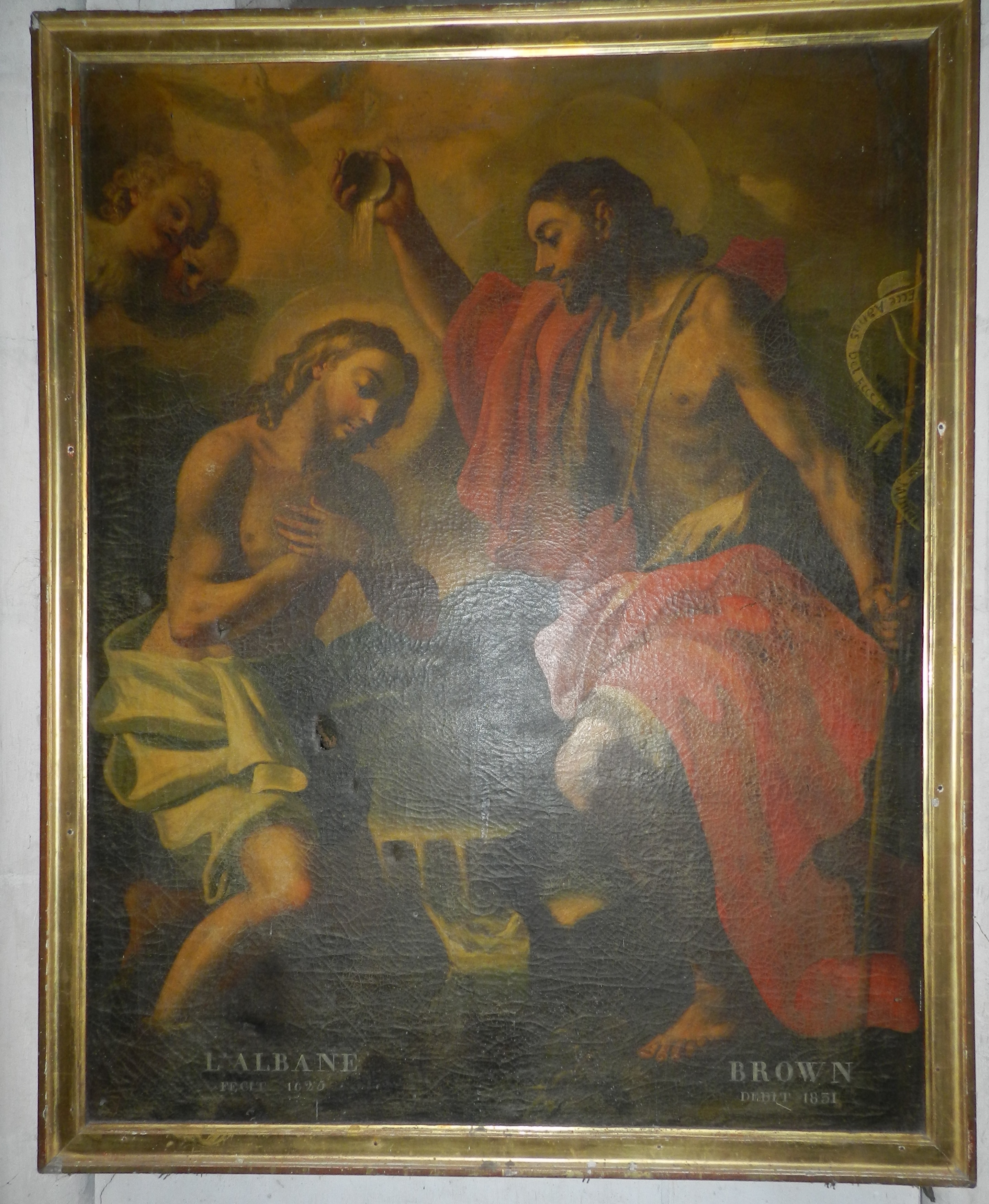tableau : Le Baptême du Christ - © Ministère de la Culture (France), Conservation des antiquités et des objets d'art de l'Indre, tous droits réservés 