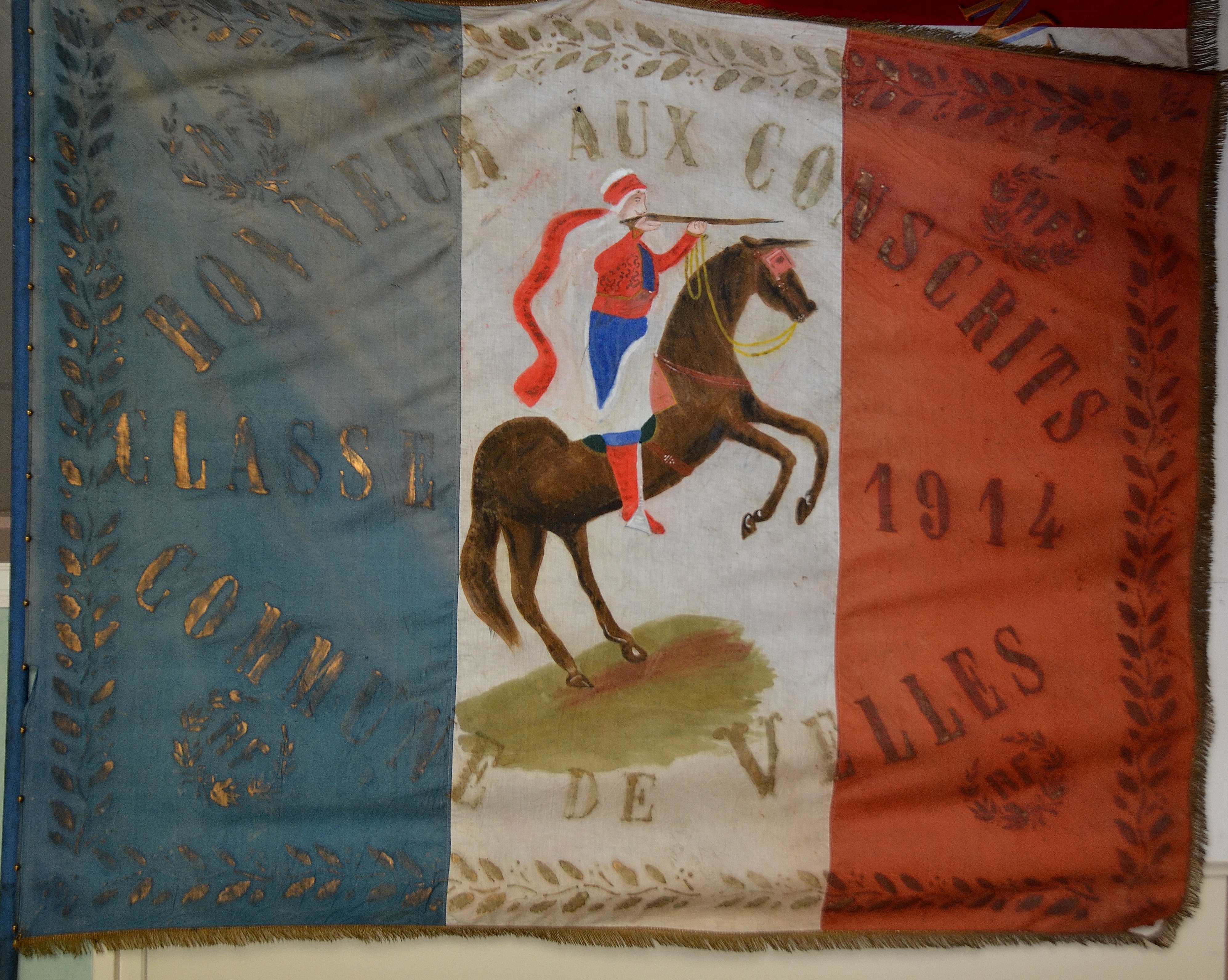 drapeau de conscrits de 1914, face