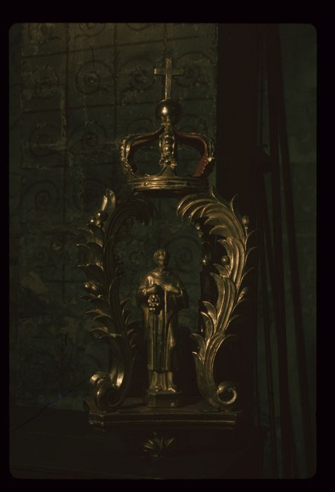 Bâton de procession de confrérie : Saint Vincent, vue générale