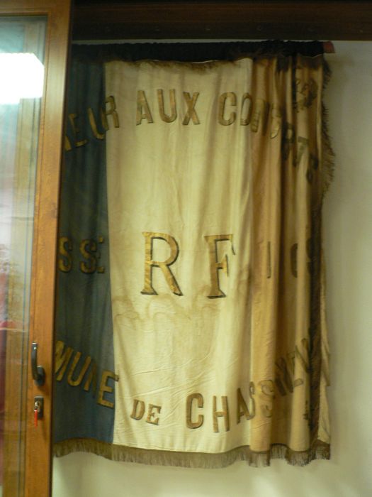 drapeau (drapeau de conscrits) : Classes de 1889, vue générale