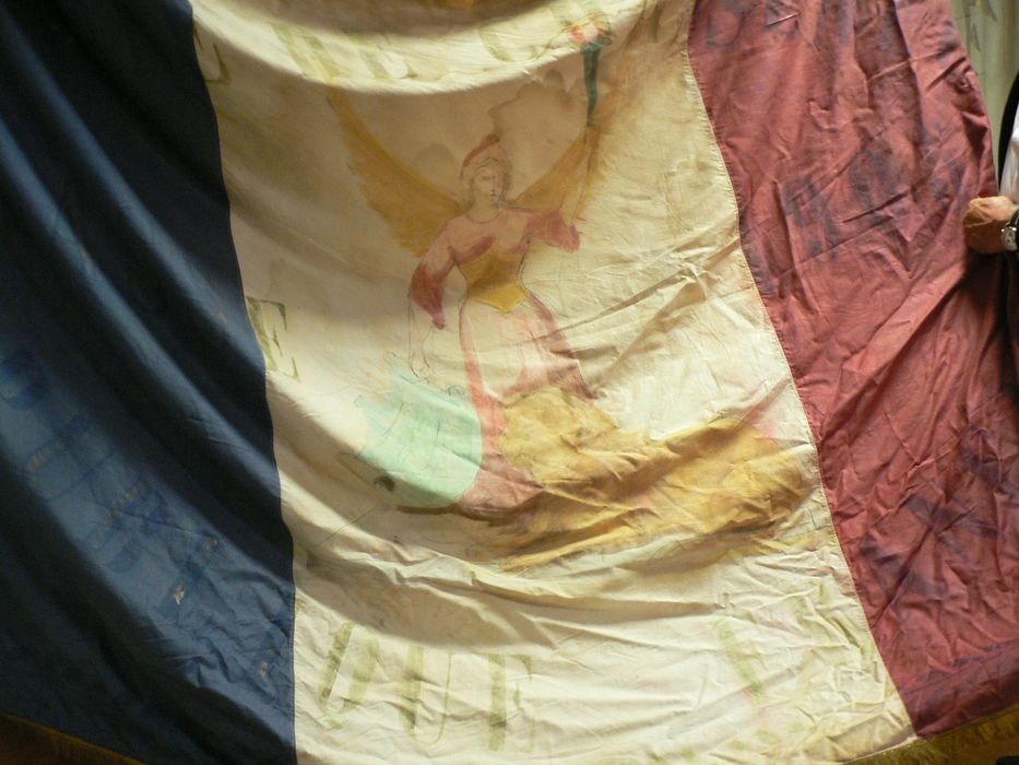 drapeau (drapeau de conscrits), vue partielle