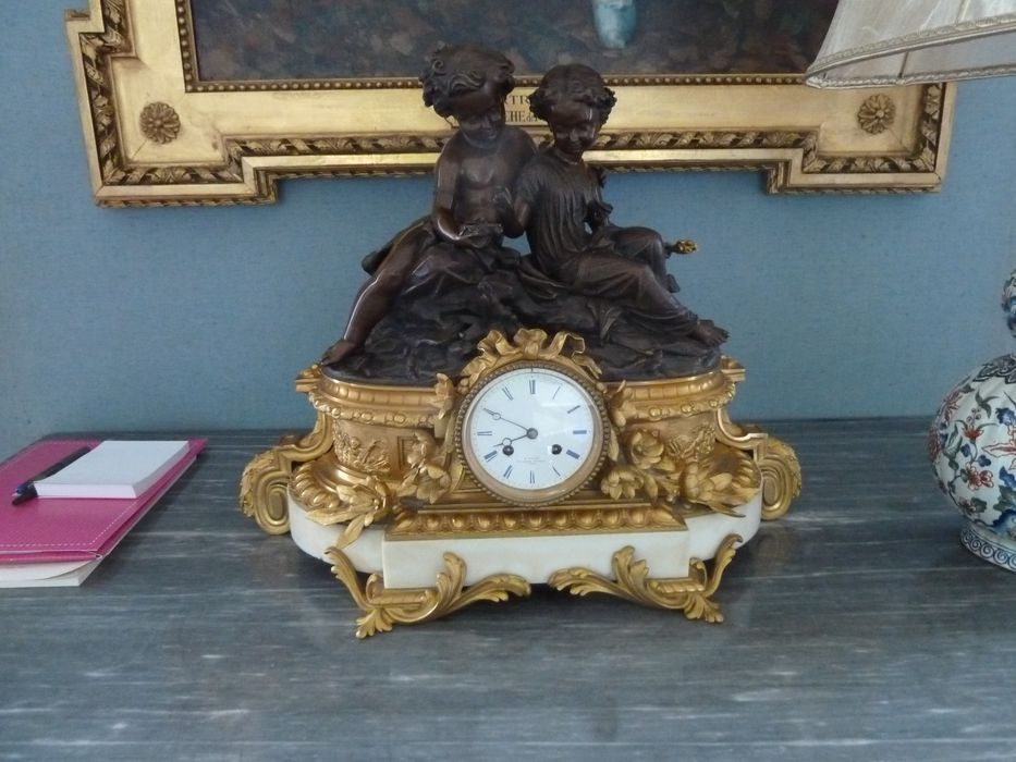 pendule, vue générale - © Ministère de la Culture (France), Conservation des antiquités et des objets d'art de l'Indre – Tous droits réservés 