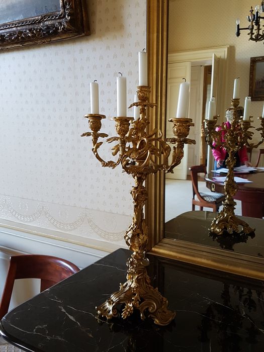 chandelier d'autel (candélabre), vue générale - © Ministère de la Culture (France), Conservation des antiquités et des objets d'art de l'Indre – Tous droits réservés 