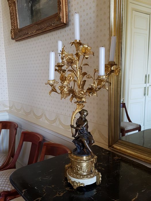 chandelier d'autel (candélabre), vue générale - © Ministère de la Culture (France), Conservation des antiquités et des objets d'art de l'Indre, tous droits réservés 