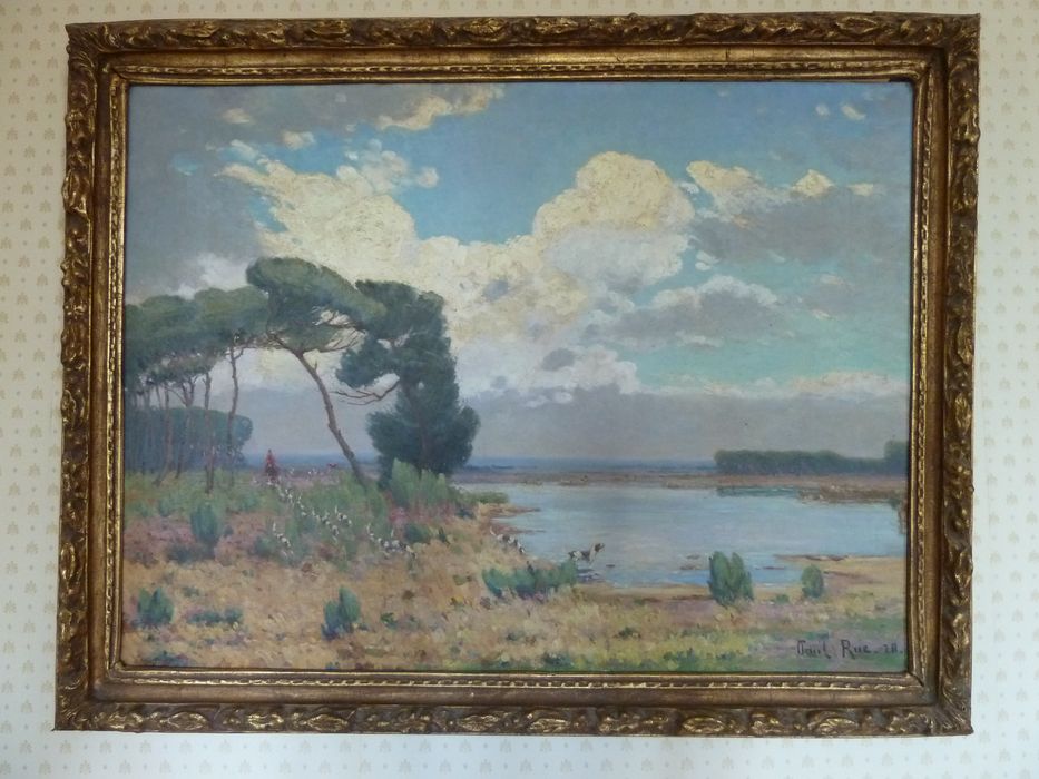 tableau : Chasse à courre, vue générale - © Ministère de la Culture (France), Conservation des antiquités et des objets d'art de l'Indre, tous droits réservés 