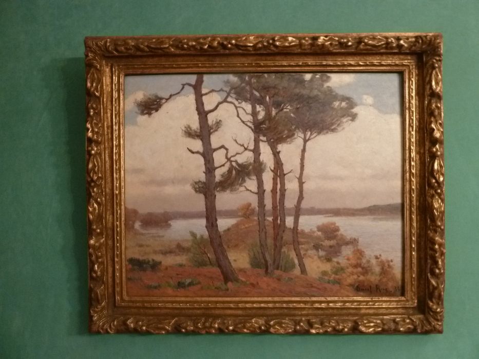 tableau : Bord d'étang, vue générale - © Ministère de la Culture (France), Conservation des antiquités et des objets d'art de l'Indre, tous droits réservés 
