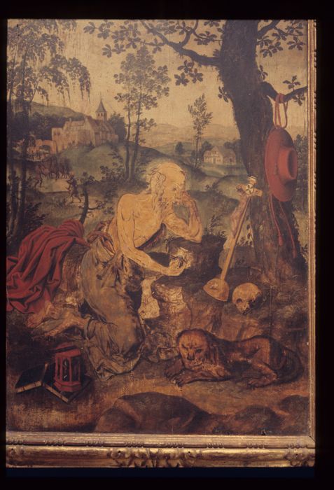 tableau : Saint Jérôme méditant au désert, vue générale