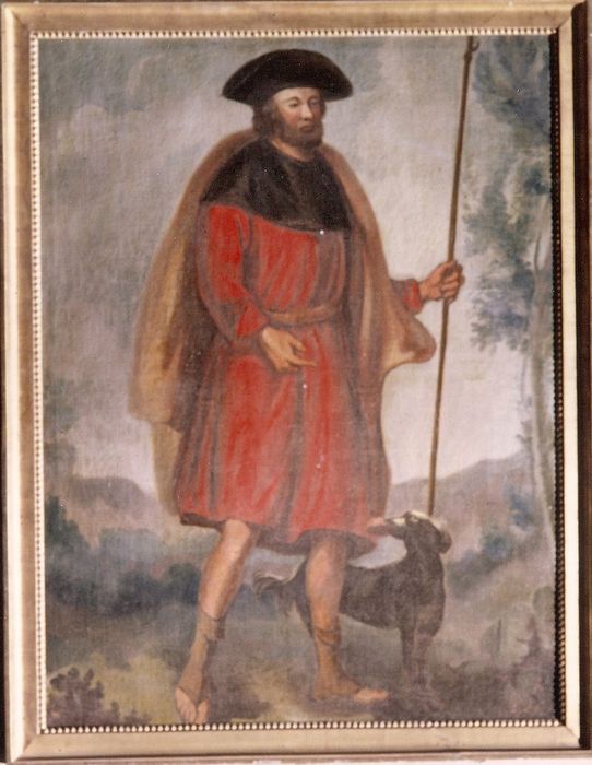 tableau : saint Roch, vue générale - © Ministère de la Culture (France), Conservation des antiquités et des objets d'art de l'Indre, tous droits réservés 