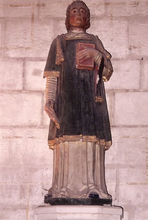 statue : Saint diacre martyr (Saint Vincent ?), vue générale