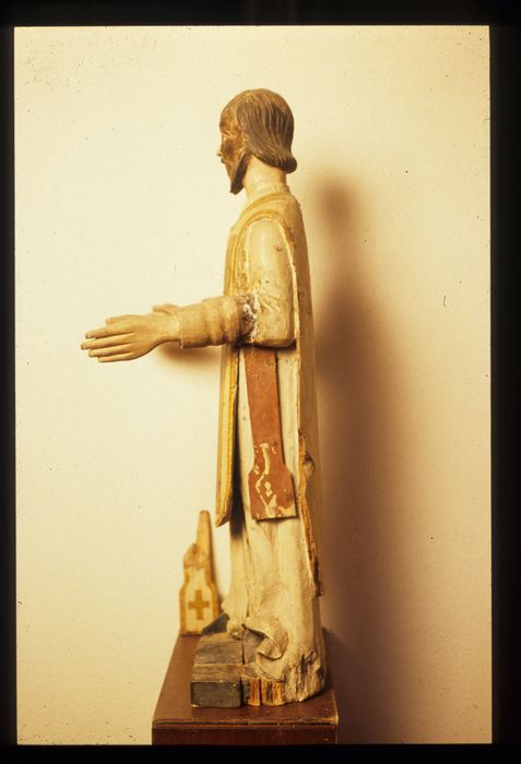 statue : Saint Phalier, profil gauche, vue générale