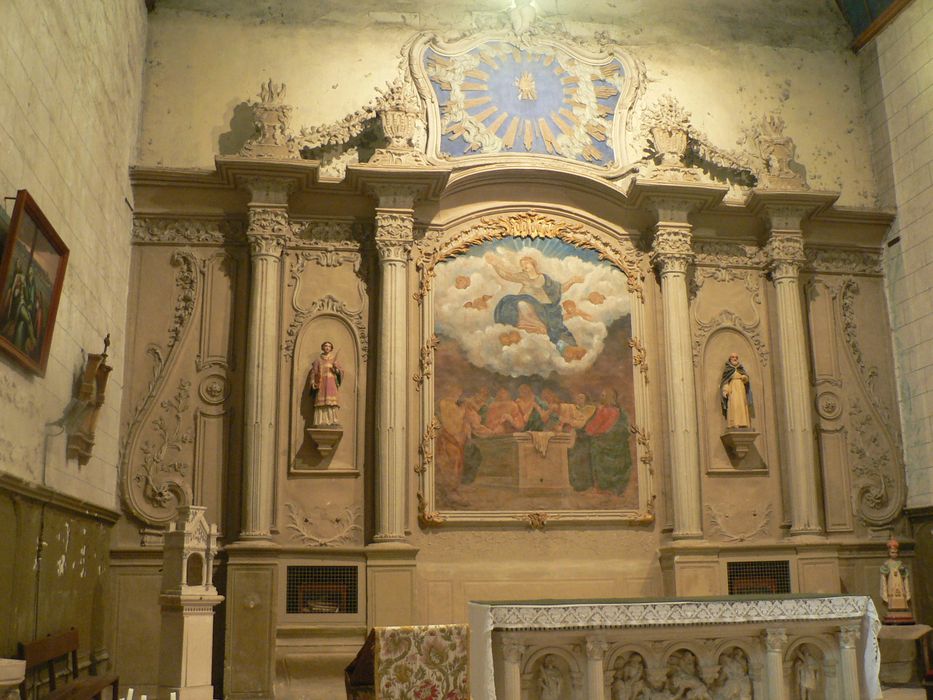 retable du maître-autel, vue générale - © Ministère de la Culture (France), Conservation des antiquités et des objets d'art de l'Indre, tous droits réservés 