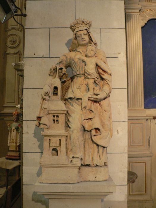 statue dite Notre Dame du donjon, vue générale - © Ministère de la Culture (France), Conservation des antiquités et des objets d'art de l'Indre, tous droits réservés 