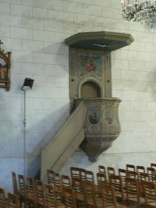 chaire à prêcher, vue générale - © Ministère de la Culture (France), Conservation des antiquités et des objets d'art de l'Indre – Tous droits réservés 