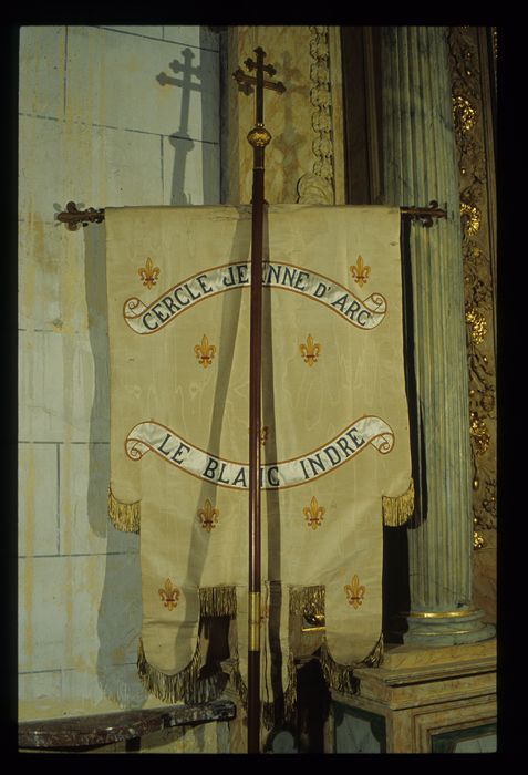 bannière d'église dite du Cercle Jeanne d'Arc, vue générale - © Ministère de la Culture (France), Conservation des antiquités et des objets d'art de l'Indre, tous droits réservés 
