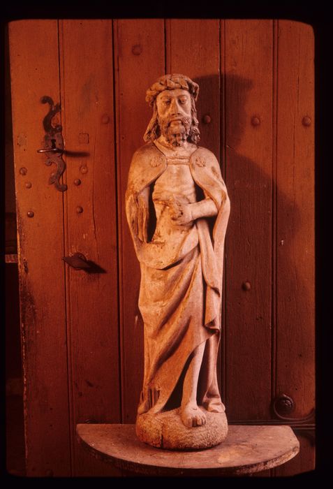 statue : Christ ressuscité apparaissant à saint Thomas (le), vue générale - © Ministère de la Culture (France), Conservation des antiquités et des objets d'art de l'Indre, tous droits réservés 