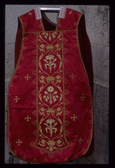 chasuble, vue générale - © Ministère de la Culture (France), Conservation des antiquités et des objets d'art de l'Indre, tous droits réservés 