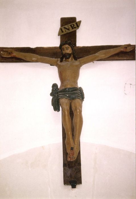 statue : Christ en croix, vue générale - © Ministère de la Culture (France), Conservation des antiquités et des objets d'art de l'Indre, tous droits réservés 