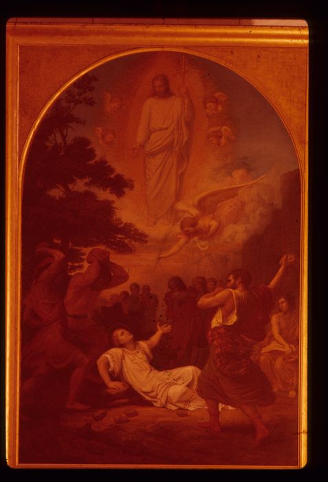 tableau : Lapidation de saint Etienne, vue générale - © Ministère de la Culture (France), Conservation des antiquités et des objets d'art de l'Indre – Tous droits réservés 