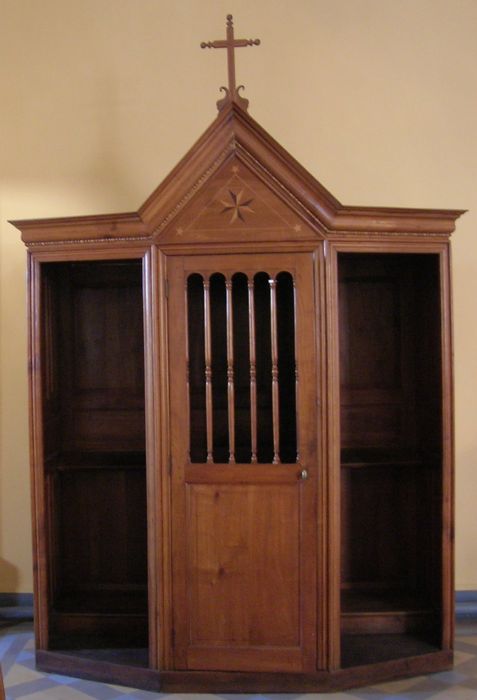 confessionnal, vue générale - © Ministère de la Culture (France), Conservation des antiquités et des objets d'art de l'Indre, tous droits réservés 