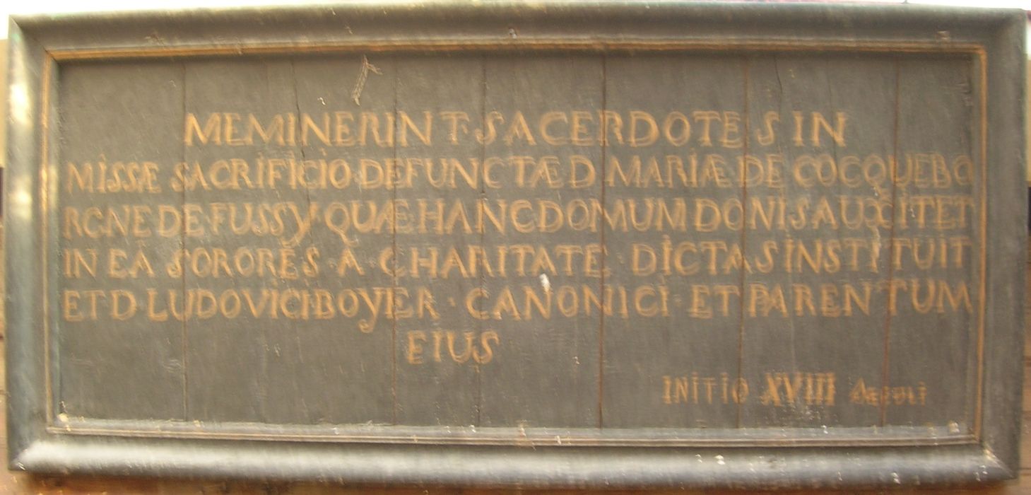 plaque commémorative, vue générale - © Ministère de la Culture (France), Conservation des antiquités et des objets d'art de l'Indre, tous droits réservés 