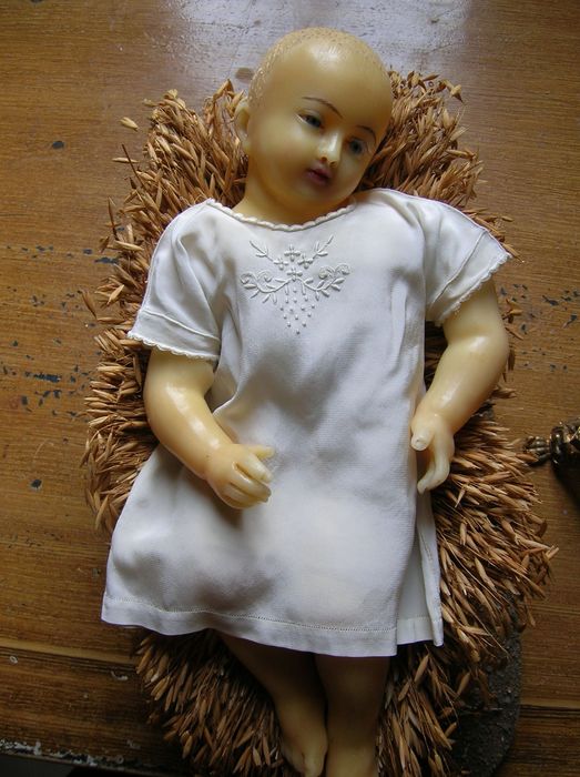 statue : Enfant Jésus, vue générale - © Ministère de la Culture (France), Conservation des antiquités et des objets d'art de l'Indre, tous droits réservés 