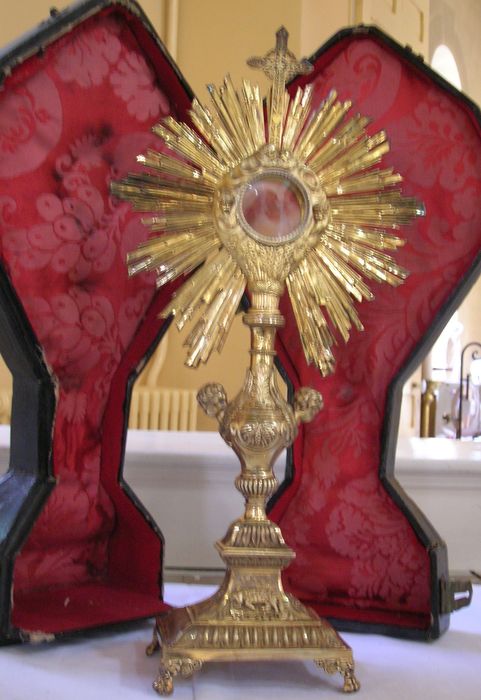 ostensoir, boîte d'ostensoir, vue générale - © Ministère de la Culture (France), Conservation des antiquités et des objets d'art de l'Indre, tous droits réservés 