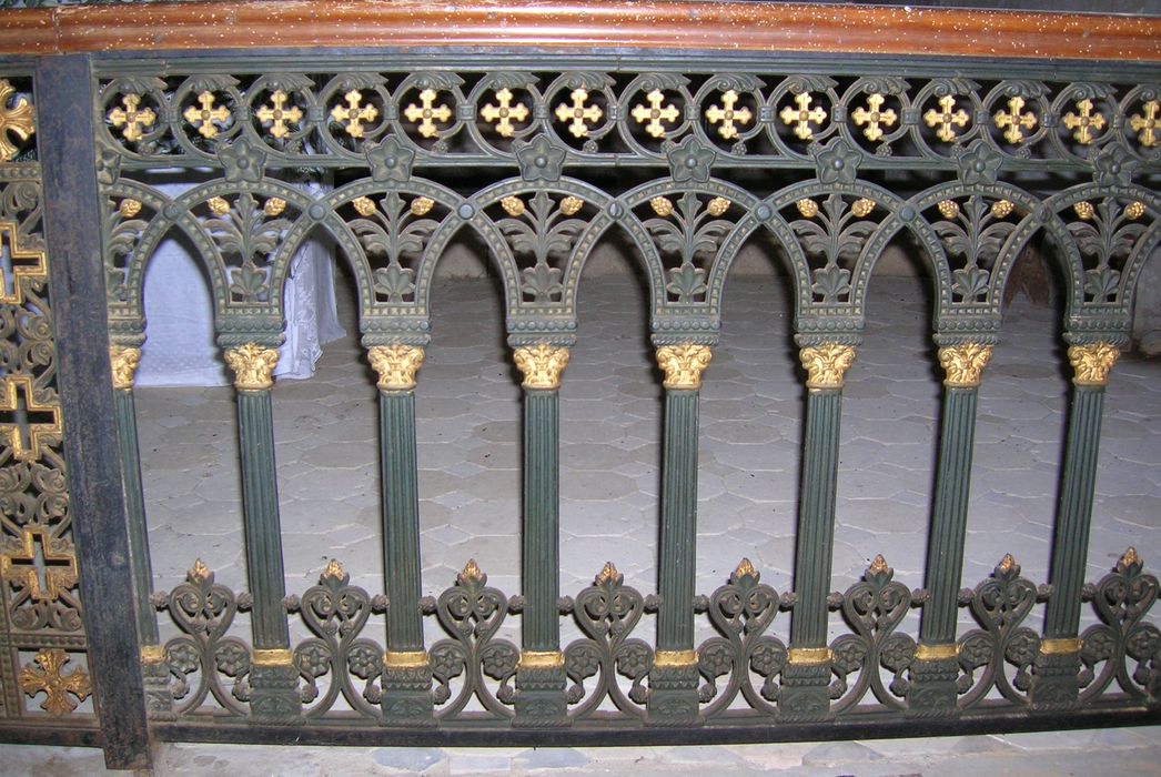 clôture d'autel (grille de communion), détail