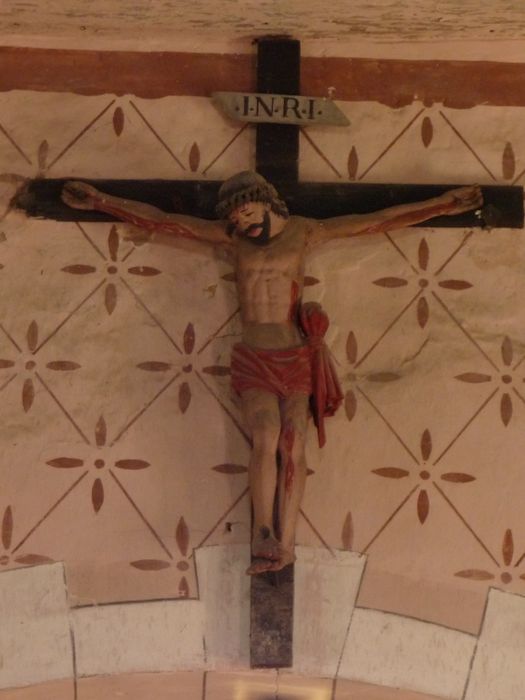 statue : Christ en croix, vue générale - © Ministère de la Culture (France), Conservation des antiquités et des objets d'art de l'Indre, tous droits réservés 