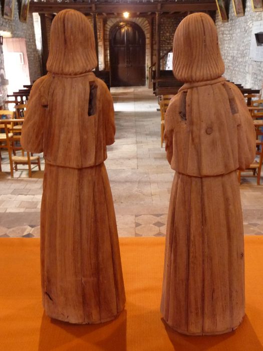 statues (statuettes) : Anges, vue générale du revers - © Ministère de la Culture (France), Conservation des antiquités et des objets d'art de l'Indre – Tous droits réservés 