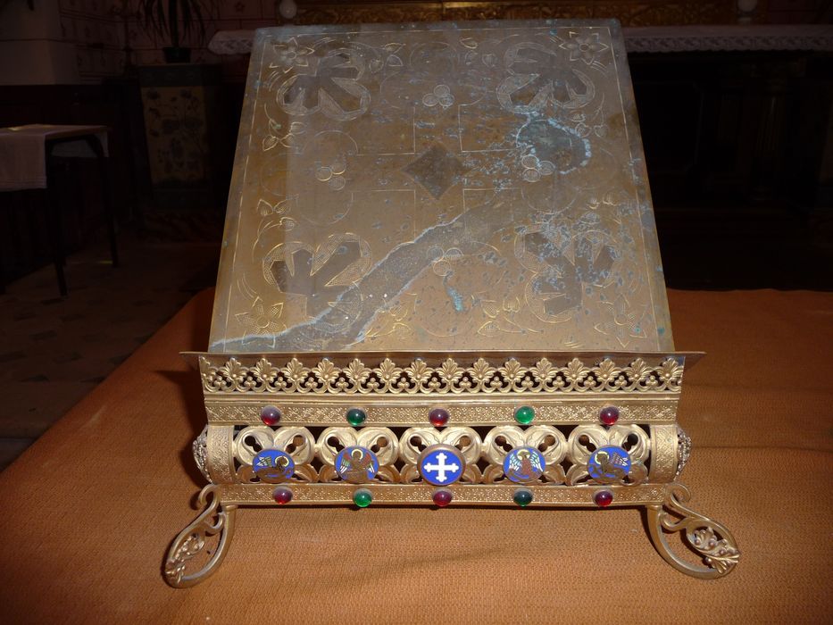 pupitre d'autel (porte-missel), vue générale - © Ministère de la Culture (France), Conservation des antiquités et des objets d'art de l'Indre, tous droits réservés 