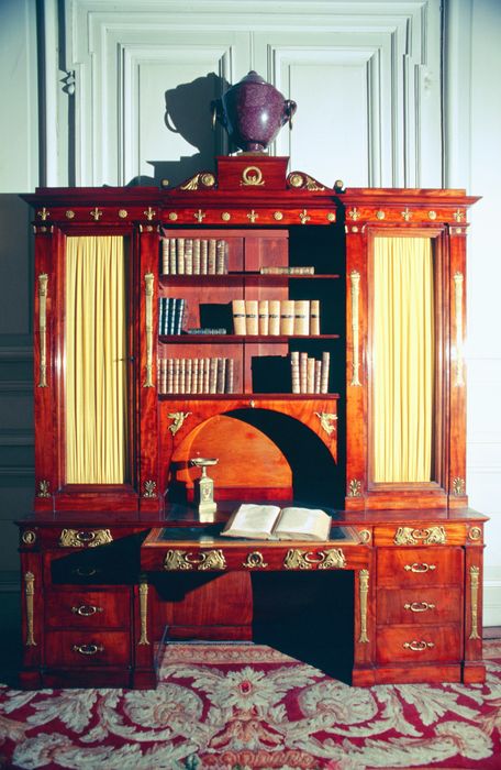 bureau-bibliothèque, style Empire, vue générale