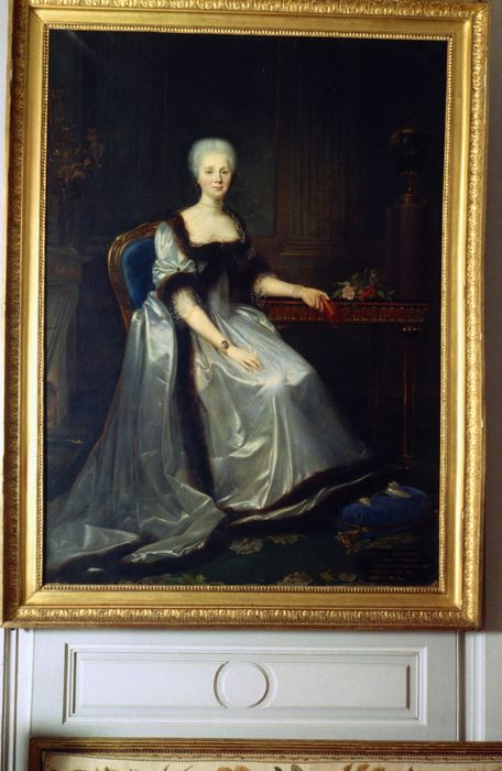 Tableau et son cadre : Alexandrine-Victoire-Éléonore de Damas d'Antigny, comtesse de Talleyrand