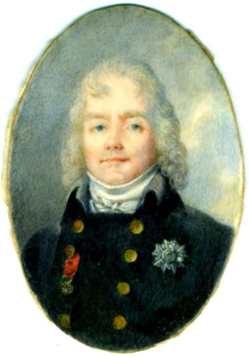 miniature : Talleyrand en habit bleu, vue générale