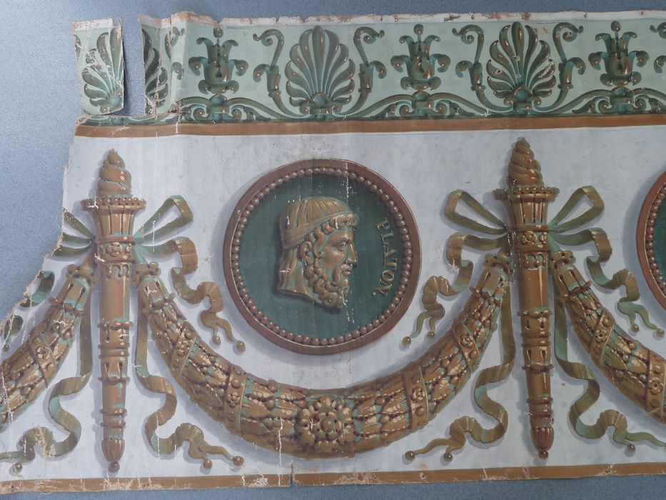 peinture (décor de la bibliothèque), détail : Platon